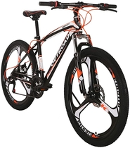 Outroad Mountain Bike 26inch 21 Speed 3 Spoke Commuter Bicycle (Orange) 