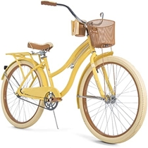 Huffy Nel Lusso Women's Classic Cruiser Bike Frame Yellow, 26" 