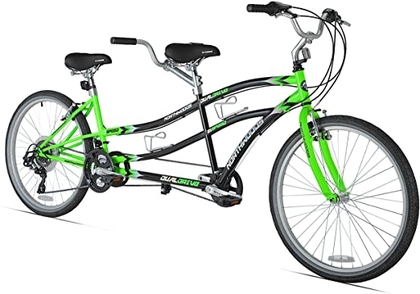 Northwoods Dual Drive Tandem Bike, 26-Inch, Green/Black 