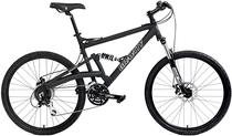 2020 Gravity FSX 2.0 Dual Full Suspension Mountain Bike Disc Brakes Acera Suntour (matt Black/Black Wheels, 19" - fits 5'8" - 6'0")