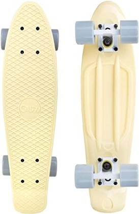 Cal 7 22.5" Complete Mini Cruiser Plastic Skateboard (Snowdrop) 