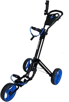 Qwik-Fold 3 Wheel Push Pull Golf CART - Foot Brake 