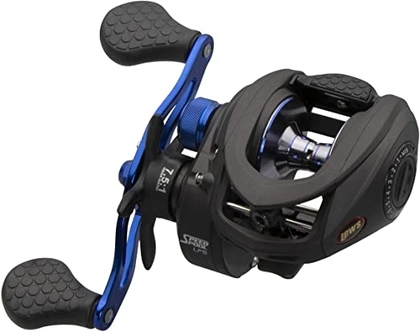 Lews Fishing SSN1SH Speed Spool Inshore LFS Baitcasting Reel, 7.5: 1 Gear Ratio, 6Bb+1Rb Bearings, 20 Max Drag, Right Hand 