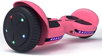 TOMOLOO Pink Hoverboard Bluetooth and Flash Led Lights Wheels, Kids Hover Board with UL Certified, Self Balancing Hoverboards for Adults
