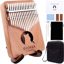 Kalimba Thumb Piano 17 Keys - Quokka Tunes Finger Piano Musical Instruments for Adults Kids Unique Music Gifts Portable Interesting Finds Hard Case Stand Beginners Sensory Therapy Wood Mbira