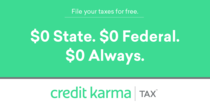 Free Tax Filing Online - $0 State/Federal | Credit Karma Tax®