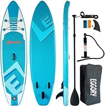 EGGORY Paddle Boards Inflatable Stand Up Paddle Board 10'x31 x6, SUP with Backpack, Adj Paddle, Pump, Leash, Valve Adjuster