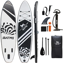 Leash Yoga or Fishing Airgymfactory Inflatable SUP for All Skill Levels Stand Up Paddle Board with Premium Accessories Non-Slip Deck with Backpack Paddle and Hand Pump for Youth & Adult in Surfing 