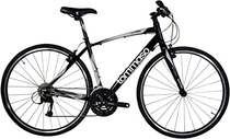 Tommaso La Forma Lightweight Aluminum Hybrid Bike -Black/White - Large